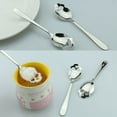 thumbnail image 4 of Sugar Skull Tea Spoon Stainless Steel Silverware Skeleton For Tea Coffee, 4 of 5