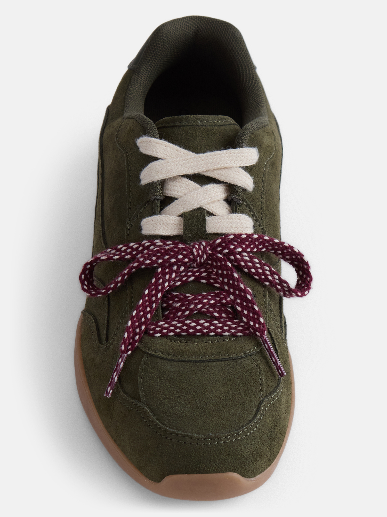 No Boundaries Women's Faux Suede Double Lace Sneakers photo 5