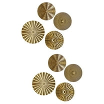 unbranded 8 pcs  Metal Sunburst Wall Art Modern Accent Sunburst Wall Decoration Sculpture