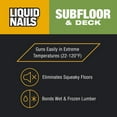 thumbnail image 5 of Liquid Nails Subfloor and Deck 28 oz. Tan Low VOC Construction Adhesive, 5 of 7