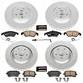 thumbnail image 2 of PowerStop Front and Rear Geomet Coated Brake Rotor and Pad Kit Fits: AUDI Select Models CRK6157, 2 of 5