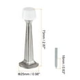 thumbnail image 2 of Door Stoppers, 2Pcs - Zinc Alloy Solid Rigid Door Stop with Screws, Door Stopper with Soft Rubber Tip (Nickel), 2 of 6