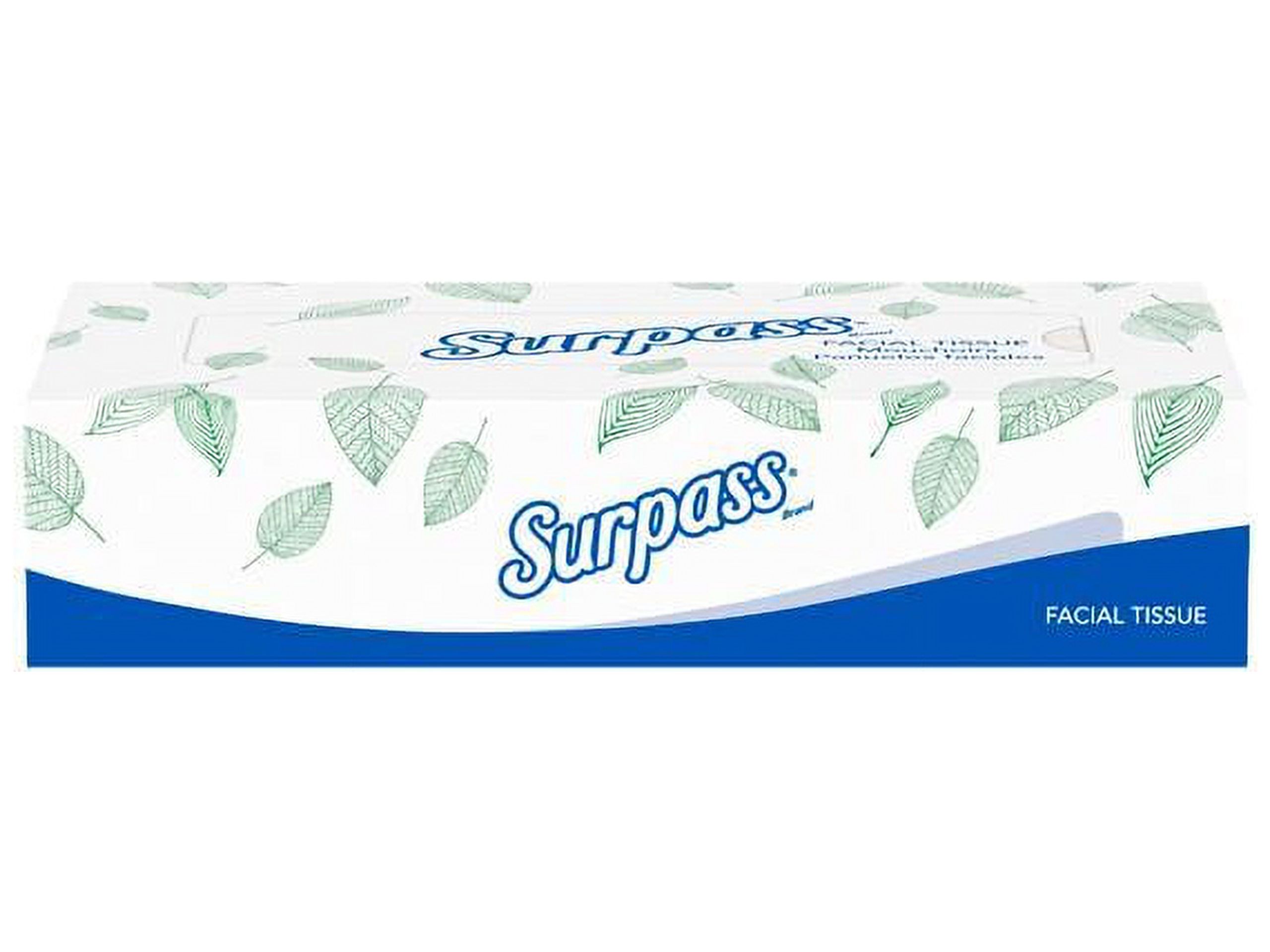 Surpass Facial Tissue, 2-Ply, White, Flat Box, 100 Sheets/Box, 30 Boxes/Carton -KCC21340 - image 2 of 5