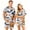 White, variant on Spooky Season Couples Matching Pajamas Set Halloween Print Short Sleeve Button Up Sleepwear and Shorts Festive Sleepwear Attire