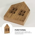 thumbnail image 4 of HEALEEP Room Decor Wood Slice Mini House Light Brown 1 PCS for Chic, 4 of 7