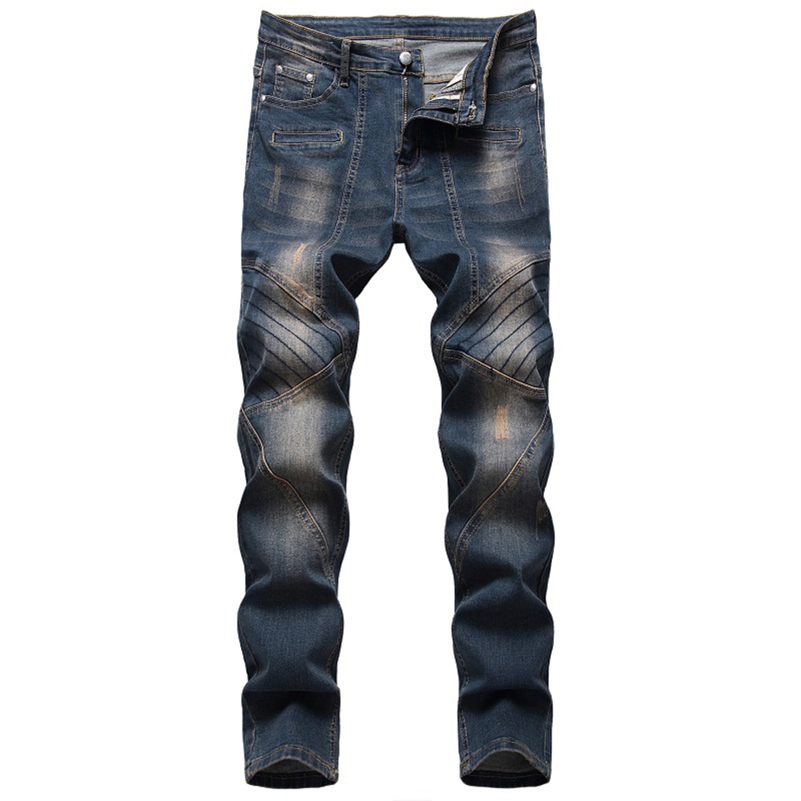 Aoochasliy Mens Jeans Clearance Reduced Price Men's High-end Stretch ...