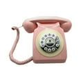 thumbnail image 2 of Teléfono antiguo con grabadora Perfecl Rosa con audiolibro de visitas, 2 of 8