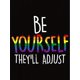 thumbnail image 4 of Women's "Be Yourself" Graphic Tee - Casual Round Neck Short Sleeve T-Shirt, Stretchy Polyester Blend, Machine Washable, Comfortable Summer Top in White, 4 of 8