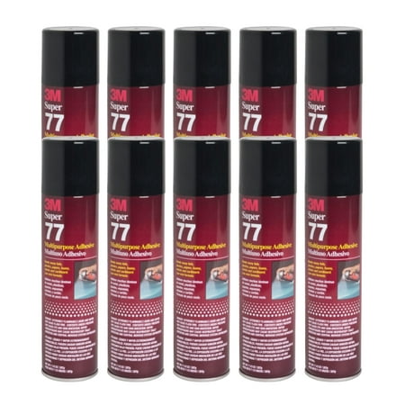 QTY 10 3M 7.3 oz SUPER 77 SPRAY Glue Multipurpose Bond Adhesive for (Best Glue For Cork To Cork)