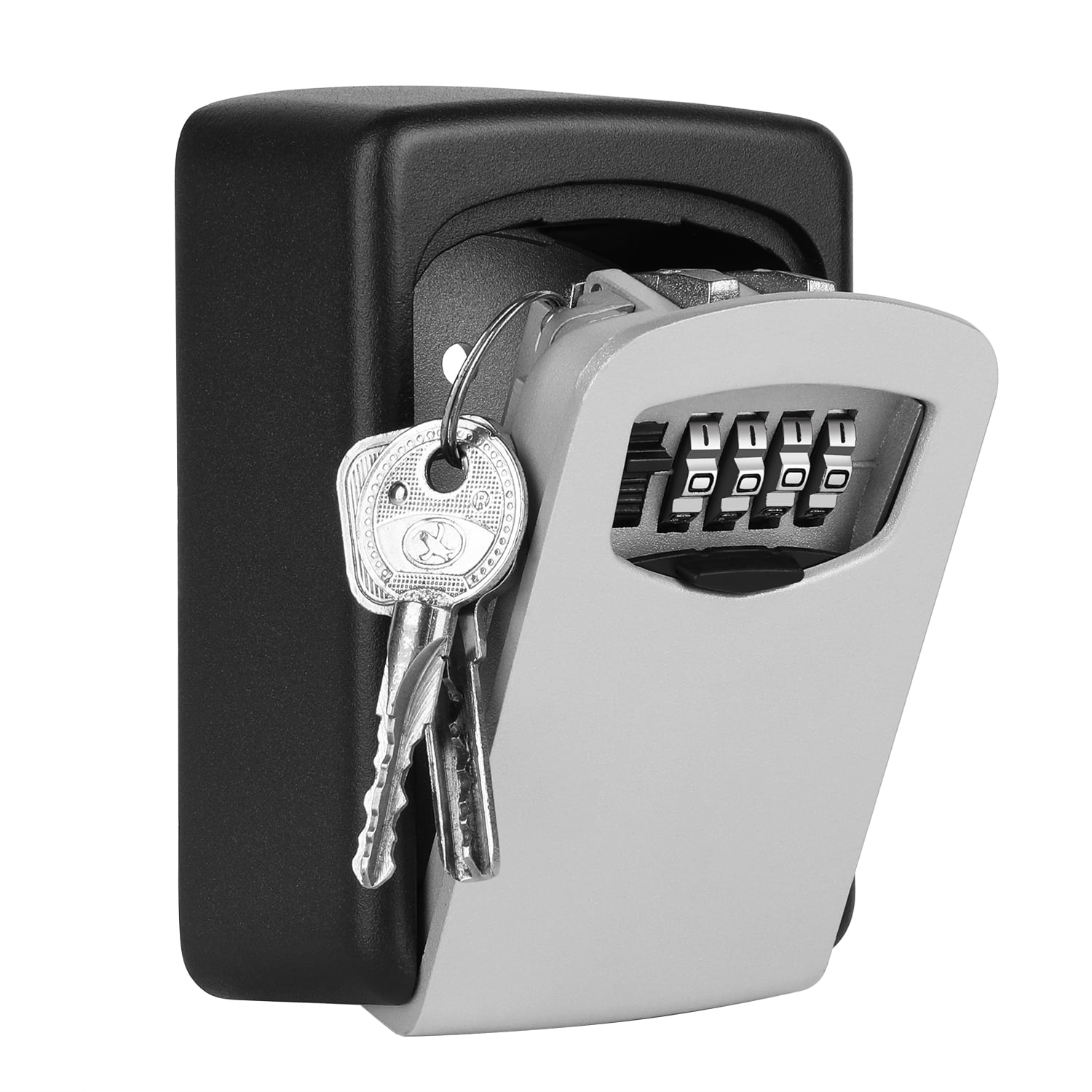 Wall Mounted 4 Digit Outdoor Home Security Key Safe Box Code Secure Lock Storage 