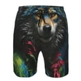 thumbnail image 3 of Logiee Vintage Wolf Warrior Print Mens Swim Trunks Quick Dry Board Shorts,Breathable Hawaii Beach Shorts Swimwear Bathing Suits-X-Large, 3 of 6