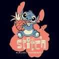 thumbnail image 2 of Women's Lilo & Stitch Kauai Pineapple Stitch Graphic Tee Navy Blue Small, 2 of 4