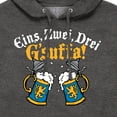 thumbnail image 3 of Instant Message - Eins Zwei Drei Gsuffa Oktoberfest - Men's Pullover Hooded Fleece Sweatshirt, 3 of 6