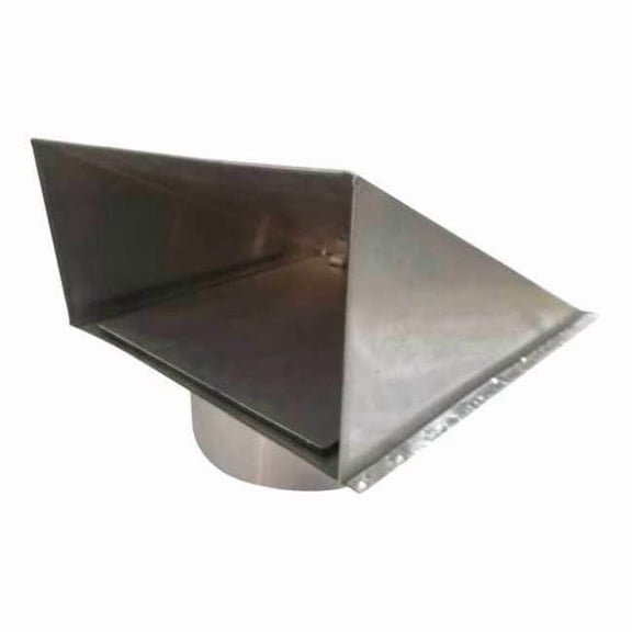 Dayton Wall Cap,8 in. Fits Duct Size,Aluminum 45PE73