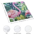thumbnail image 3 of WYYP Flamingo Leaves Cloth Napkin Reusable Gift - Polyester Napkin for Hotels, Weddings, Restaurants, Banquets, and More 2 PCS, 3 of 7