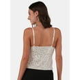 thumbnail image 2 of No Boundaries Sequin Cami Top, Women's and Women’s Plus, 2 of 5