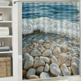 thumbnail image 6 of Patifu Rocks Water Beach Shower Curtain 100% Polyester Chic Modern Decor 36"x72, 6 of 7