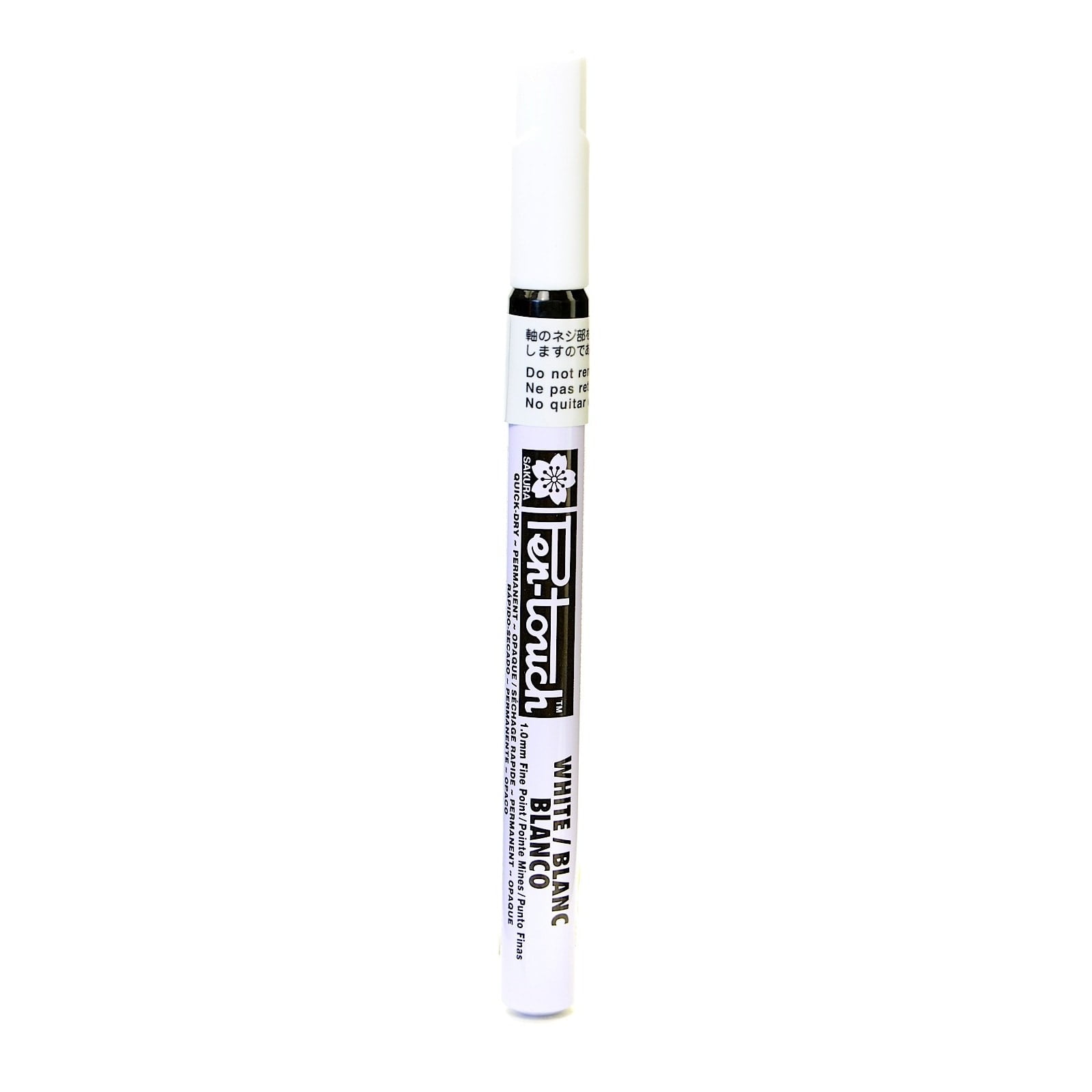 Sakura Pen-Touch Marker 1.0 Mm Fine White [Pack Of 4] (61308-PK4)