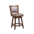 thumbnail image 2 of Boraam Broadmoor 29in. High Back Swivel Wood Bar Stool, Cappuccino Finish, 2 of 6