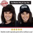 thumbnail image 4 of RV Peluca de rock heavy metal de los 80 con disfraz de sombrero. Ropa de hombre Sailing Electrónica, 4 of 5