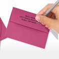 thumbnail image 6 of A2 Invitation Envelopes (4 3/8 x 5 3/4) - Magenta (50 Qty.), 6 of 9