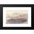 thumbnail image 2 of Edward Lear 18x12 Black Modern Framed Museum Art Print Titled - La Piana (1868), 2 of 5