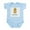 Sky Blue, variant on CafePress - Daddys Little Peanut Infant Bodysuit - Baby Light Bodysuit, Size Newborn - 24 Months