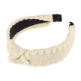 thumbnail image 4 of Unique Bargains 1 Pc Headband Yarn-edge Knotted Hair Accessories for Women Beige, 4 of 5