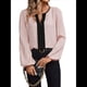 thumbnail image 3 of Blusas Elegantes e Informales para Mujer, con Cuello en V y Bloques de Color, para el Trabajo, de Larga, Ropa de Moda para Otoño Rosa M, 3 of 9