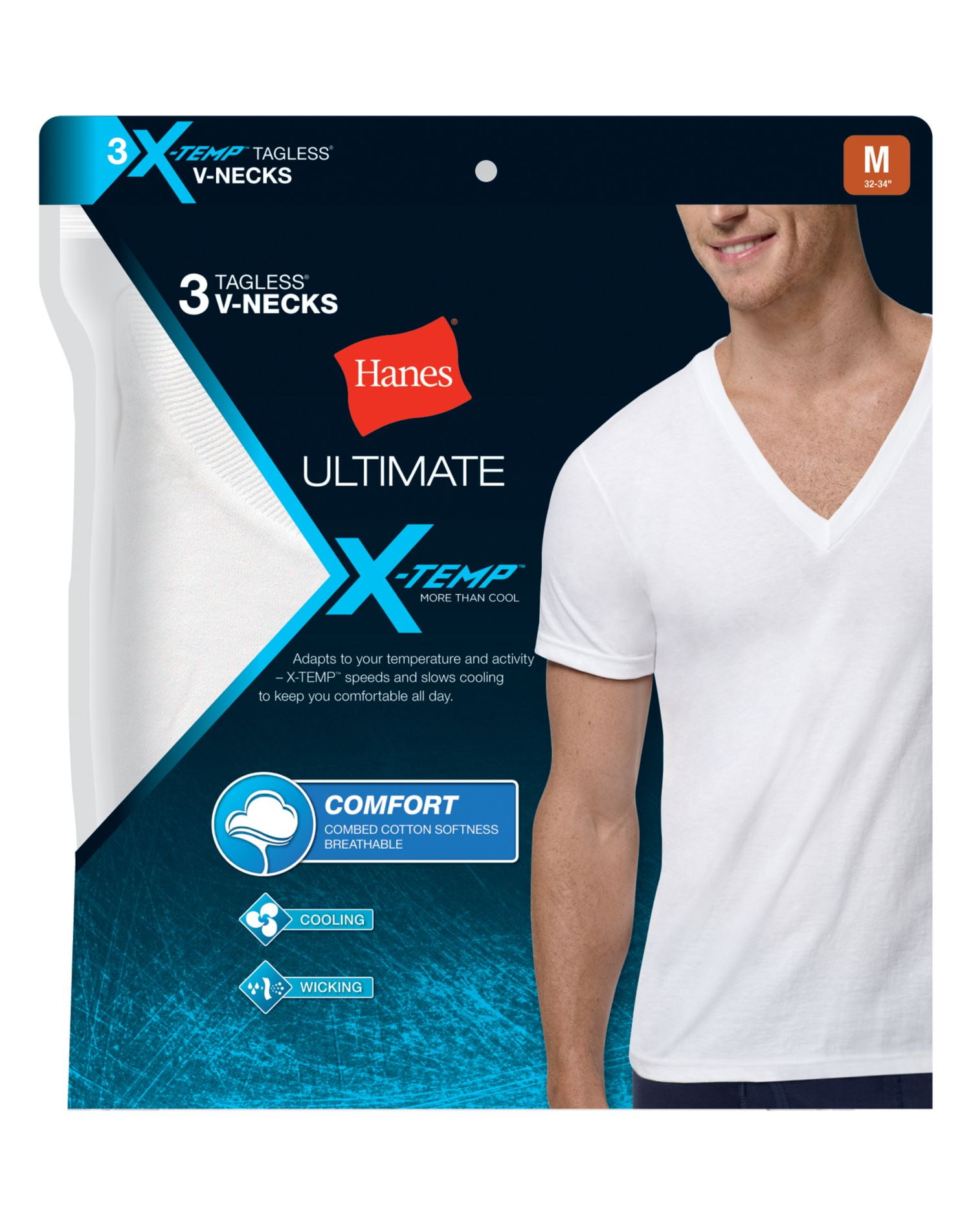 Ultimate X-Temp V-Neck Undershirt (3 