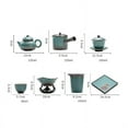 thumbnail image 2 of Krukke Tea Set China Kung Fu Household Small Set Light Luxury Japanese Style Tea Making Side Teapot Cup Tea Tray Gift Box, 2 of 6