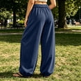 thumbnail image 5 of MYAOYINo Boundaries Womens High Waist Parachute Pants Drawstring Baggy Cargo Trousers, 5 of 7
