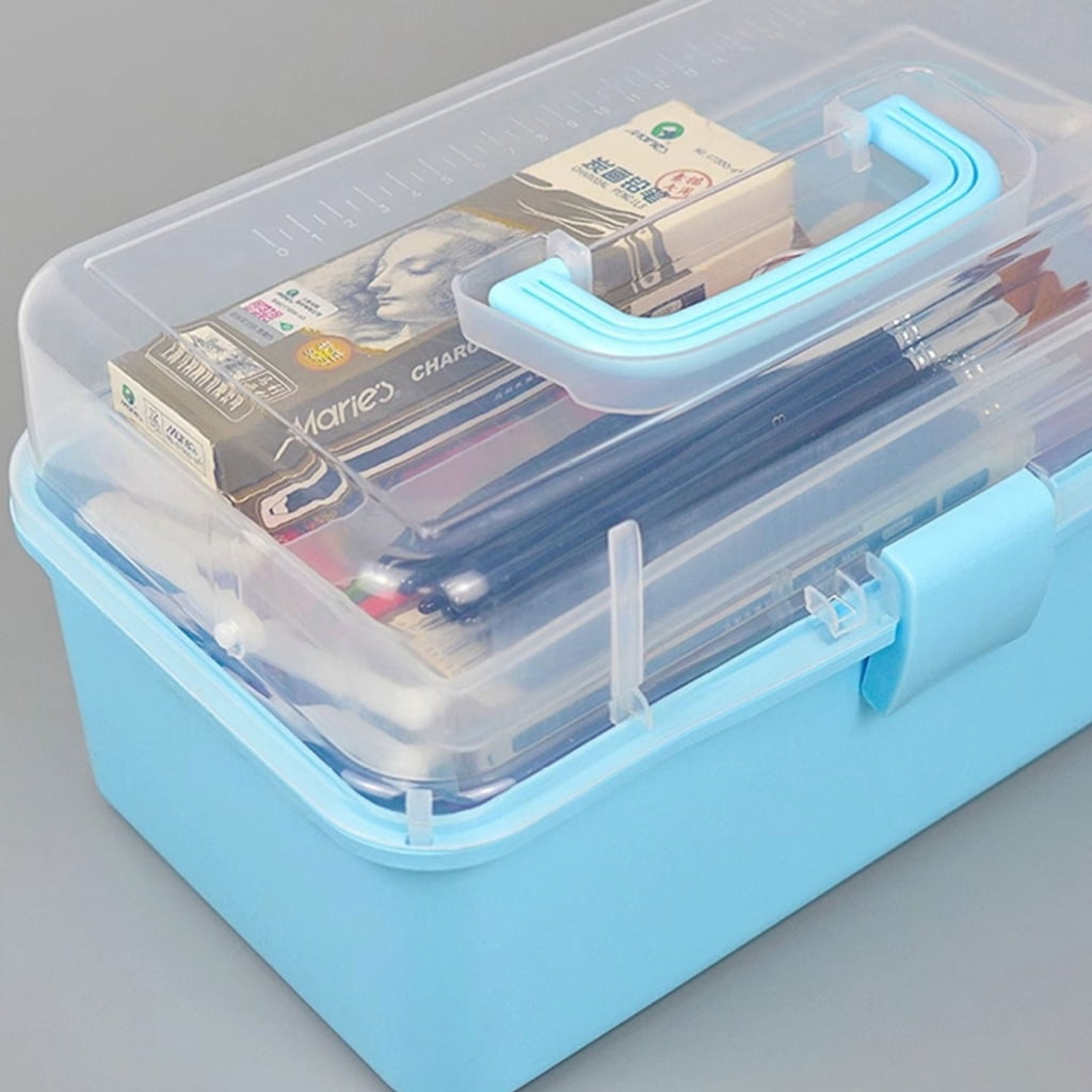 RYUJNDK 3 Layer Storage Box Multifunction Organizers with Handle Storage Case Storage Organizers Tool Box for Paints
