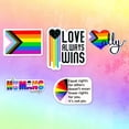 thumbnail image 2 of Rainbow Pride Flag Car Stickers Gay Pride Stickers Love Pride Rainbow Stickers Love Heart Baking Sticker Vinyl Waterproof Windshield Decal Helmet Car Decoration, 2 of 8