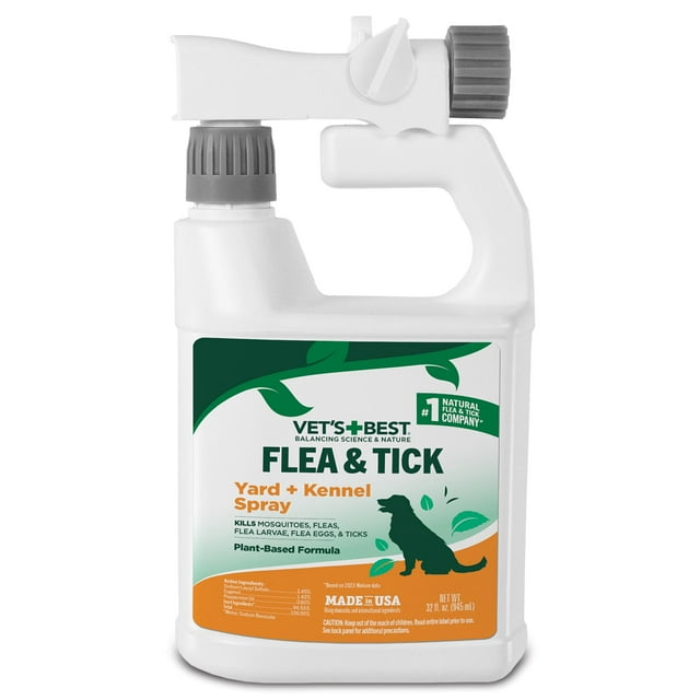 Spray para jardín y perrera para pulgas y garrapatas Vet's Best, 960 ml