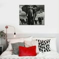 thumbnail image 5 of Shiartex  Elephant Canvas Prints Wall Art Animals Pictures Photo Paintings on Canvas Decor for Living Room Bedroom Home Office Wall Decor Landscape Artwork 16x12in, 5 of 6