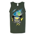 thumbnail image 2 of Ukrainian Muscle Skin Beast Mode Mens Graphic Tank Top, Forest Green, Small, 2 of 4