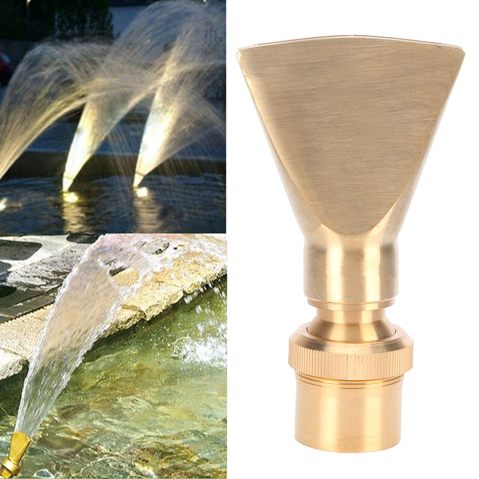 Cedar Fountain Nozzle Sprinkler Spray Cascade Pond Brass Jetting Water Head Pool 