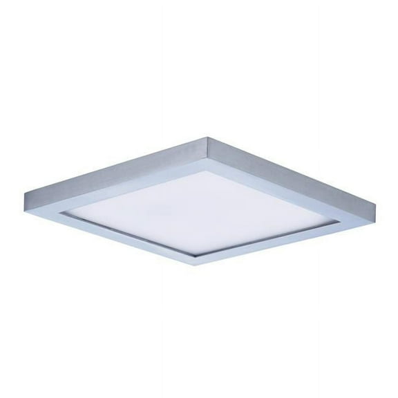 Maxim 57722WTSN 6.25 in. Wafer LED Square Wall Flush Mount, Satin Nickel