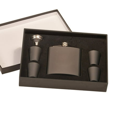 Monogram Matte Black Flask Set in Gift Box (The Best Monogram Machine)