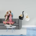 thumbnail image 2 of Letrero de mesa, estatua de cisne acrílico, figuras de cerámica, esculturas de animales, escultura decorativa, ligero y moderno, adecuado para escrito, 2 of 8