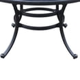 thumbnail image 5 of Benjara 52" Outdoor Round Metal Patio Dining Table- Dark Bronze, 5 of 8