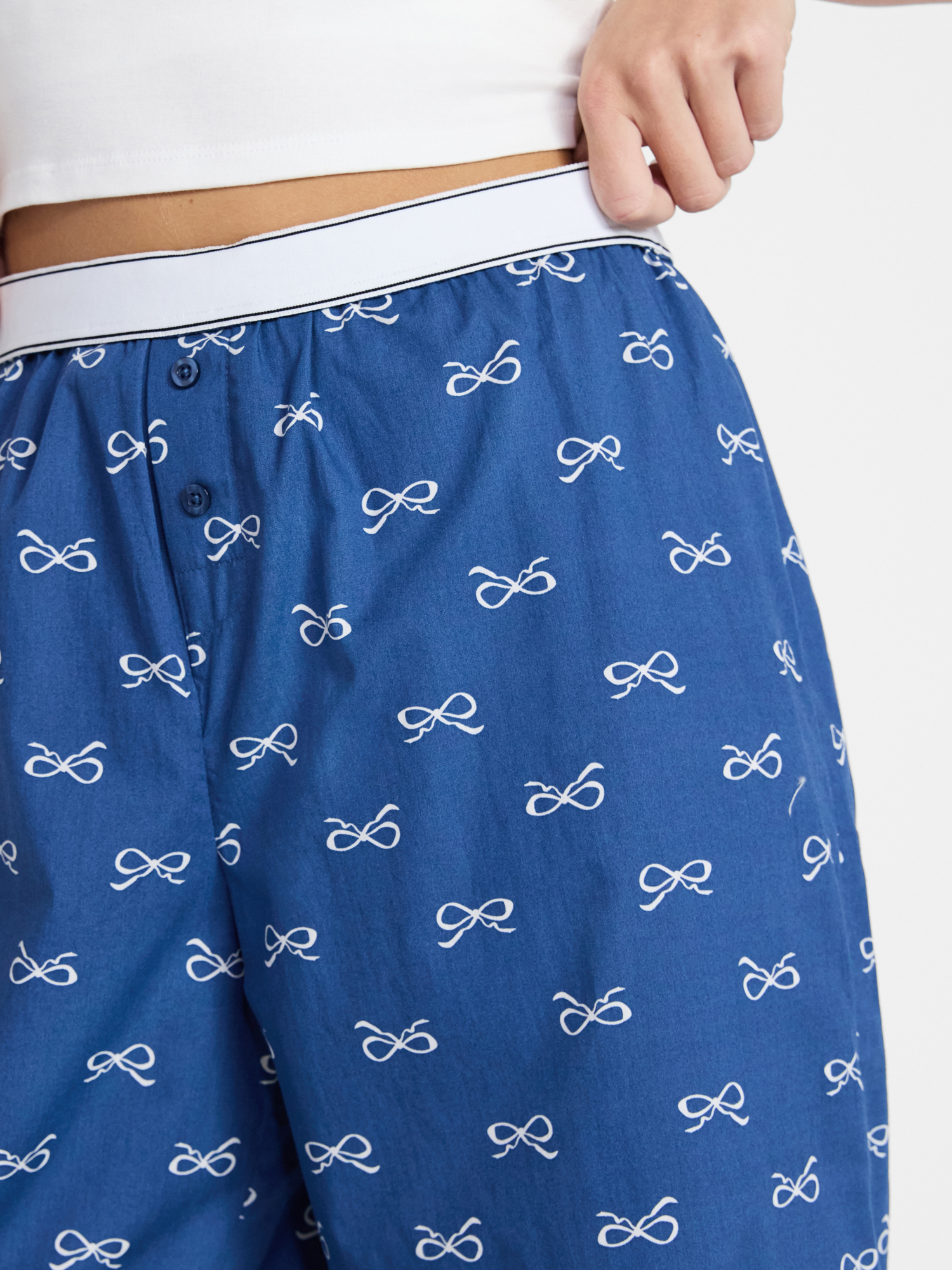No Boundaries Sleepwear Cotton Boxer Pants, 31'' Inseam, Women's XS-XXL