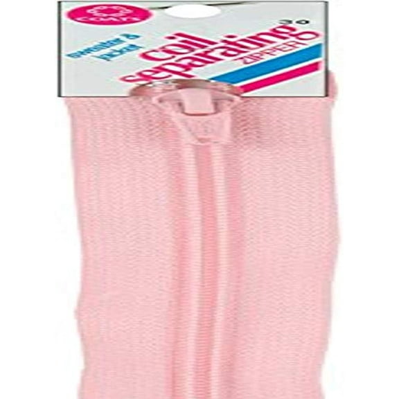 Coats Coil Separating Zipper 18"-Light Pink