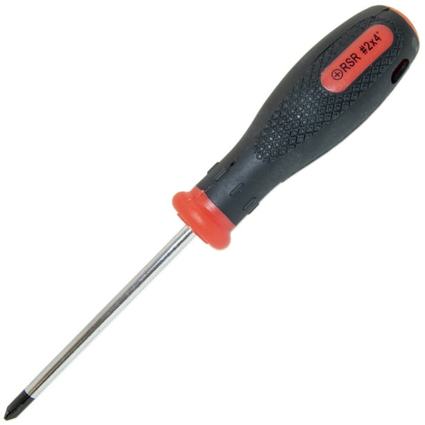 Phillips #2 Screwdriver - Point No. Shaft Length: 4 inches Walmart.com