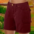 thumbnail image 5 of zbxnLI Cargo Shorts for Women Business Casual Work Shorts Multi Pockets High Waisted Dress Shorts, 5 of 6