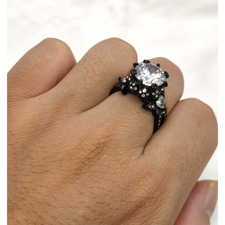 Skull wedding rings for her deals