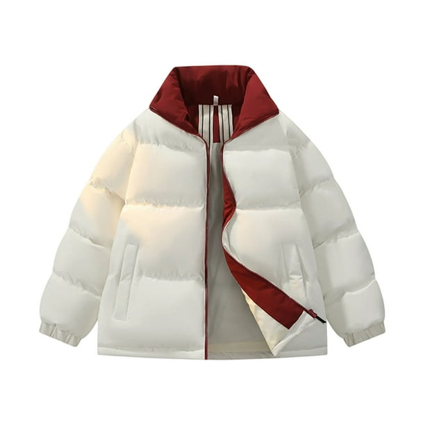 Kalauyu Mens Winter Padded Jackets Full Zipper Windproof Jacket Coat