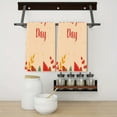 thumbnail image 3 of YladaFaie Set of 2 Pack Happy Thanksgiving Pattern Dish Tea Dish Towels,Absorbent Drying Cloth Fall Autumn Tea Towels for Cooking Baking,18 x 28 Inch for Bathroom Holiday Seasonal Wreath Decor, 3 of 7