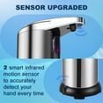 thumbnail image 3 of Automatic Soap Dispenser Touchless with Waterproof Base  3 Adjustable Levels Touchless Soap Dispenser  Equipped Infrared Motion Sensor Smart Hand Sanitizer Dispenser for Kitchen Bathroom, 3 of 7